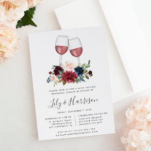 Invitación Ensayos de degustación de vino en sangre radiante 