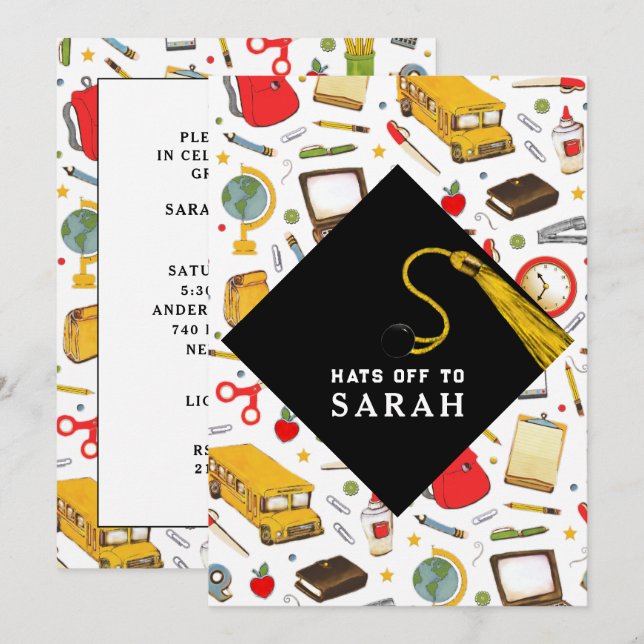 Invitación Enseñanza de profesores Partido de Graduación Mayo (Anverso / Reverso)