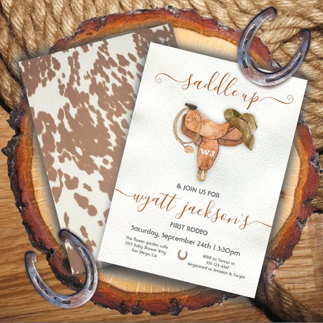 Invitación Ensillar la primera fiesta de cumpleaños de Rodeo  (Subido por el creador)