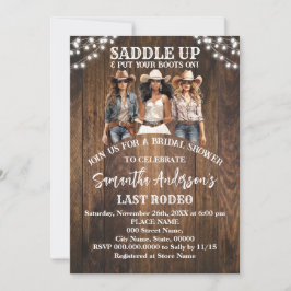 Invitación Ensillar Pon Tus Boots Cowgirl Bridal Shower