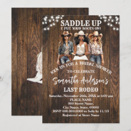 Invitación Ensillar Pon Tus Boots Cowgirl Bridal Shower