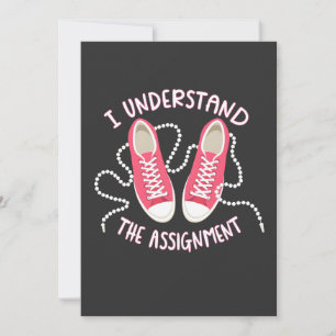 Invitación Entiendo el trabajo de Chucks y Perlas