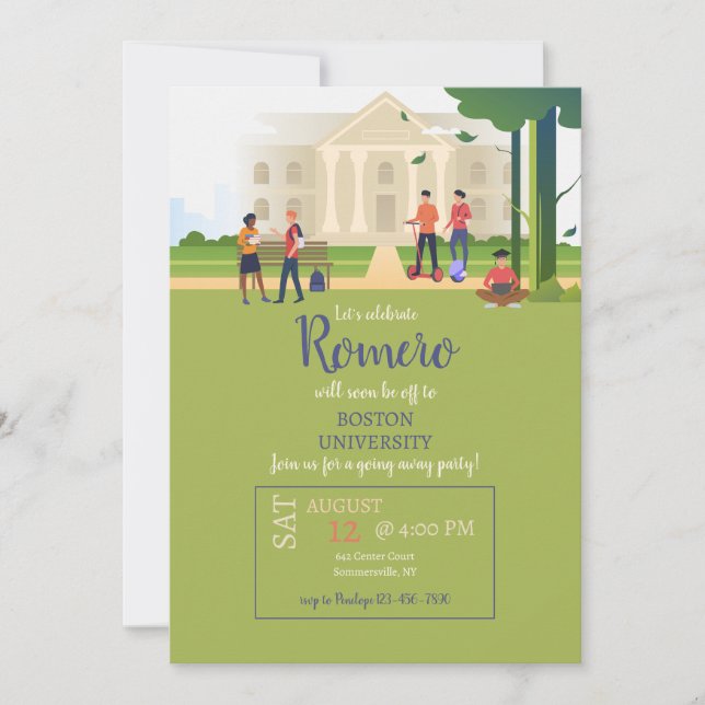 Invitación Entorno universitario (Anverso)