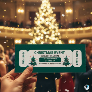 Invitación Entrada de Boleto para Concierto del Evento de Nav