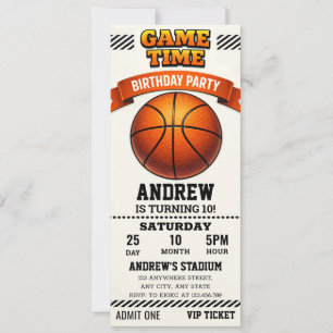 Invitación Entrada de celebración de cumpleaños del MVP perso