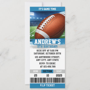 Invitación Entrada de cumpleaños personalizada para chicos de