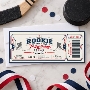Invitación Entrada de Hockey 'Novato del Año' para el 1er Cum