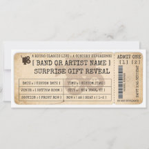 Entrada de película retro de regalo | Personalizad