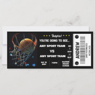 INVITACIÓN ENTRADA DE REGALO DE BALONCESTO SORPRESA