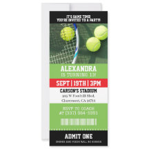 Entrada de Tenis Cumpleaños