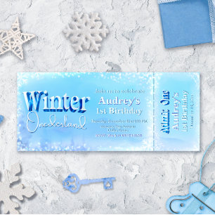 Invitación Entrada de Winter Onederland
