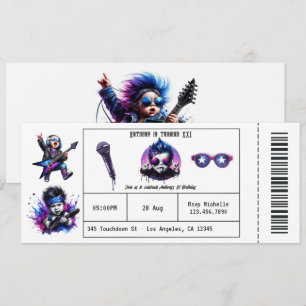 Invitación Entrada para Concierto de Música Cool Rock On 1er 