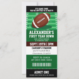 Invitación Entrada para el partido de fútbol del primer año C