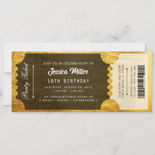 Invitación Entrada para Evento de Lujo Elegante