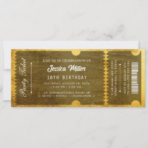 Invitación Entrada para Evento de Lujo Elegante