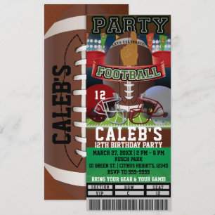 Invitación Entrada personalizada para juego VIP de cumpleaños