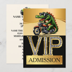 Invitación Entrada VIP a la fiesta del rally de motociclistas