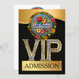 Invitación Entrada VIP de bienvenida hispana