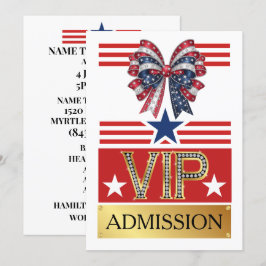 Invitación Entrada VIP del PARTIDO PATRIÓTICO