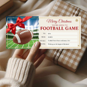 Invitación Entradas de Fútbol Regalo de Navidad Entrada Tarje