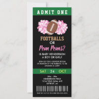 Entradas de Revelación de Género: Balones de Fútbo