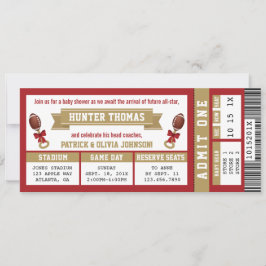 Invitación Entradas deportivas Baby Shower invitan a cartón, 