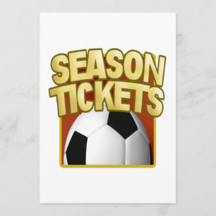Invitación Entradas en temporada de fútbol