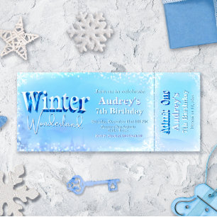 Invitación Entradas en Winter Wonderland