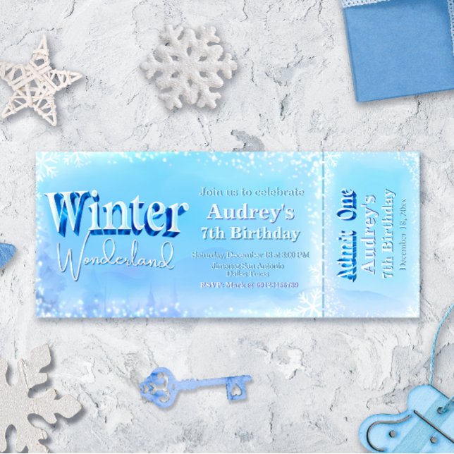 Invitación Entradas en Winter Wonderland (Subido por el creador)