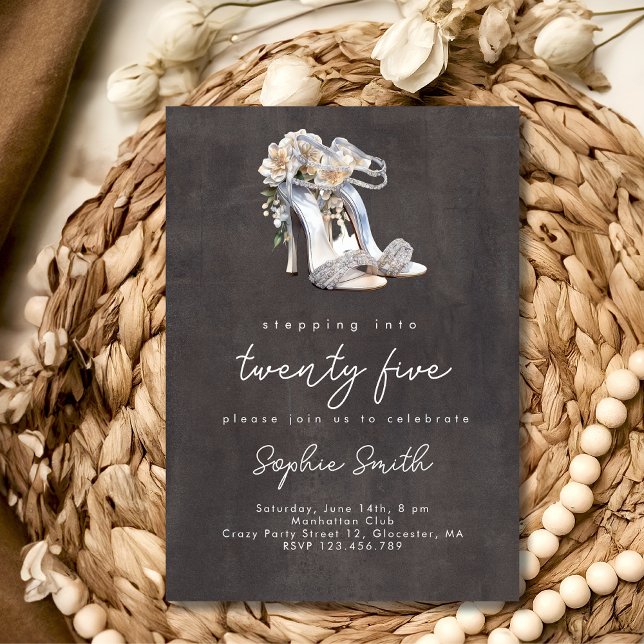 Invitación Entrando...acuarela de fiesta de cumpleaños de muj (Subido por el creador)