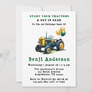 Invitación Entrar en el Tractor de engranajes 3.ᵉʳ Bash
