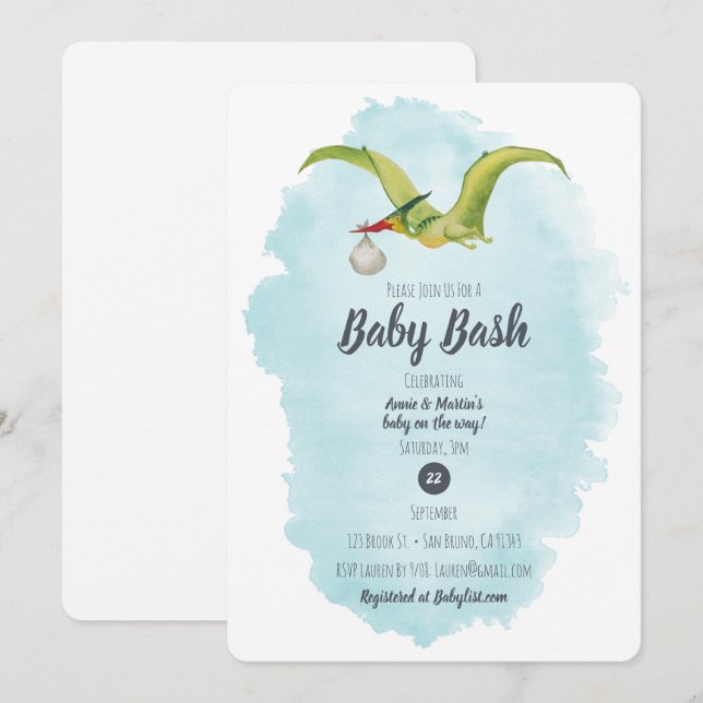 Invitación Entrega de Pterodáctilo (Anverso / Reverso)