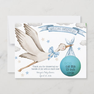 Invitación ¡Entrega especial! Blue Stork EOS Lip Balm Favor