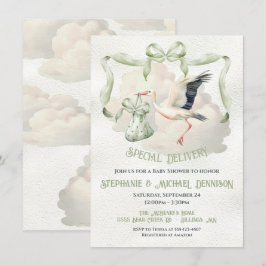 Invitación Entrega especial de la cinta de opciones de Baby S