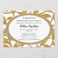 Invitación entrelazada de la cena del retiro