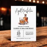 Invitación Envejecido a la Perfección 50º Fiesta de Cumpleaño<br><div class="desc">Alce un vaso para celebrar con estilo con esta Invitación de Cumpleaños de Whiskey Bourbon para Adultos. Con un diseño rústico pero sofisticado inspirado en las etiquetas clásicas de whiskey, esta invitación es perfecta para los entusiastas de los licores finos. Con tipografía en negrita y tonos ricos y terrosos, establece...</div>