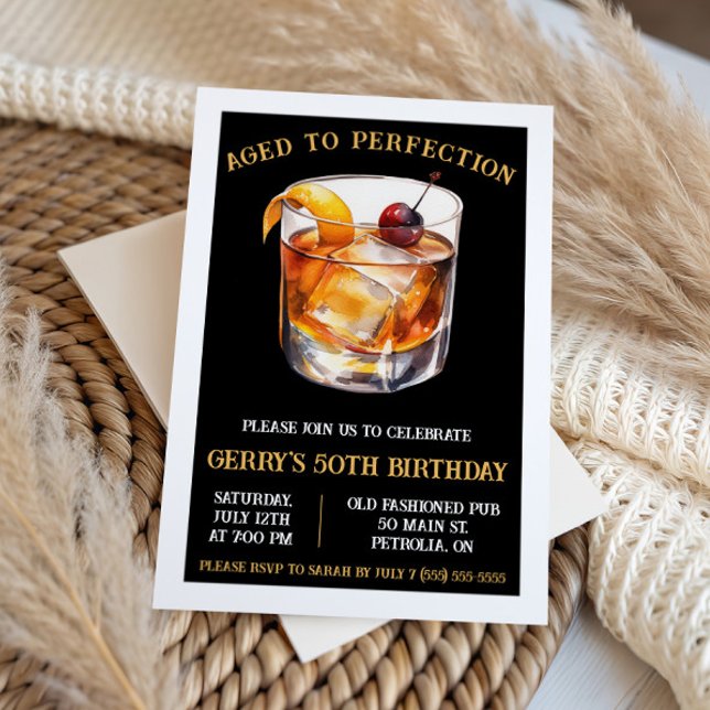 Invitación Envejecido a la Perfección, Fiesta de Cumpleaños c (Subido por el creador)