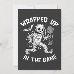 Invitación Envuelto en el pickleball de partidos Halloween