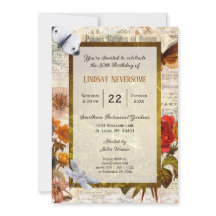 Ephemera Aesthetic Stylish Vintage Birday Party