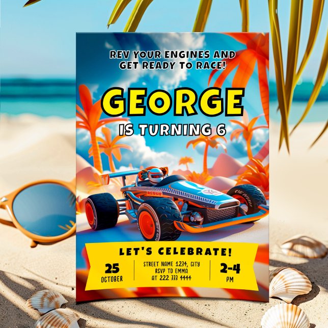 Invitación Epic Birthday Carreras Car Adventure (Subido por el creador)