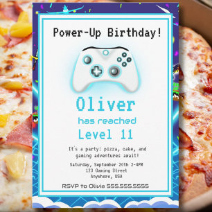 Invitación ¡Épic Gamer Feliz 11 cumpleaños invita a un golpe 
