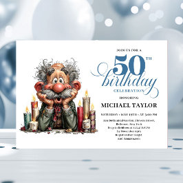 Invitación Epic Humor For Him 50th Birthday Bash Invitation