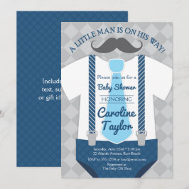 Invitación Equipo Baby Shower de Little Man