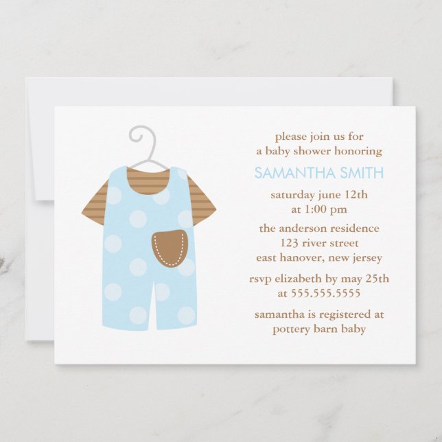 Invitación Equipo Blue Baby Boy Baby Shower (Anverso)