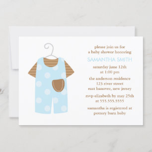 Invitación Equipo Blue Baby Boy Baby Shower