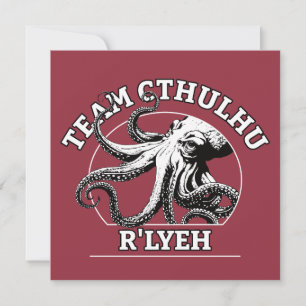 Invitación Equipo Cthulhu R'lyeh Lovecraft
