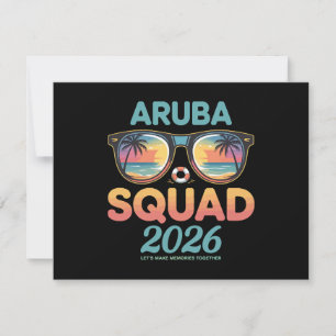 Invitación Equipo de Aruba 2026 Retro