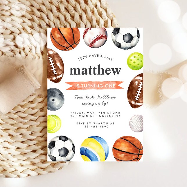 Invitación Equipo de Balones Deportivos Estrella Moderna Cump (Subido por el creador)