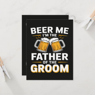 Invitación Equipo de bebida del padre del novio
