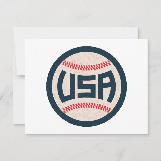 Invitación Equipo de Béisbol de EE. UU. (Anverso)
